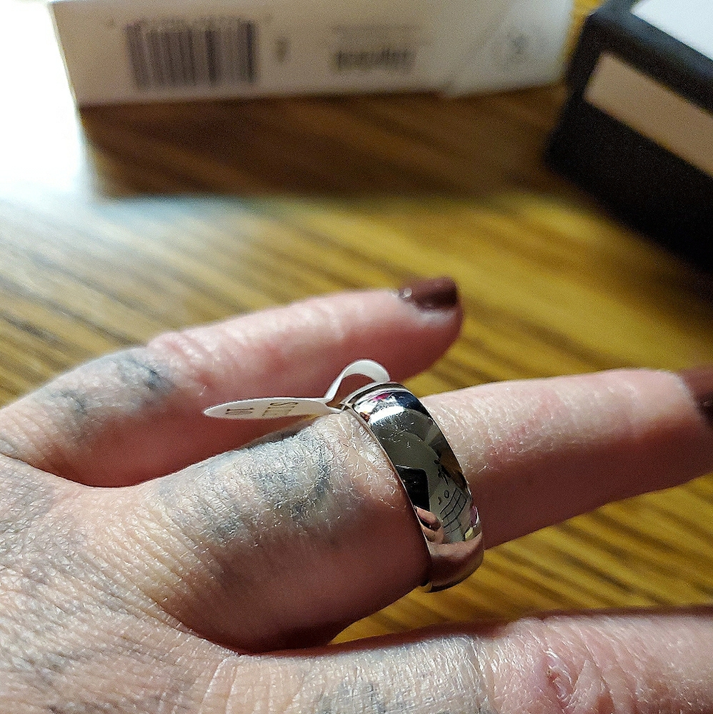 10k white gold 4mm plain band